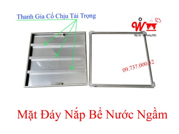 Nắp bể nước ngầm, âm sàn, inox 304, nắp đậy bể nước trong nhà - Ảnh 32