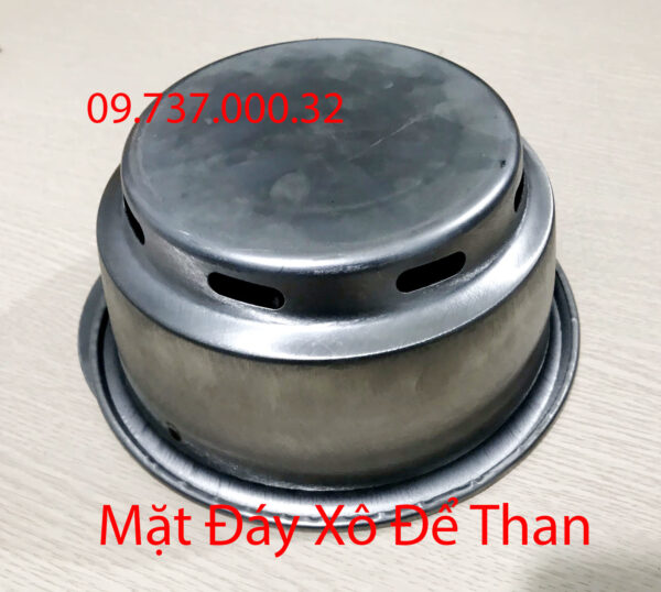 chậu để than | xô than bếp nướng bbq tại bàn, âu chứa than giá rẻ, bền, đẹp - Ảnh 6