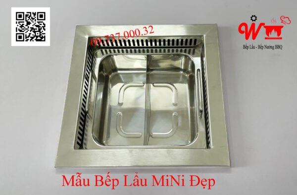 Bếp lẩu âm bàn mini dùng cho bàn 2-4 người, sang trọng, đẹp. - Ảnh 7