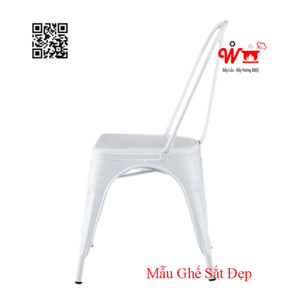 Ghế sắt có tựa lưng, sơn tĩnh điện có nhiều màu, xanh, đỏ, vàng, đen, trắng, nâu đất, ghi...đẹp, bền - Ảnh 21