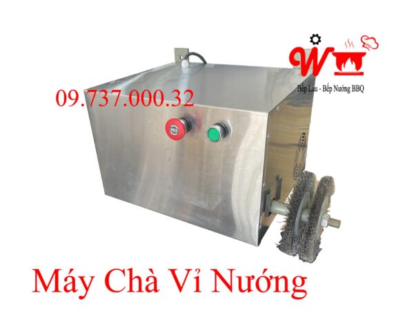 Máy rửa vỉ nướng bbq, Dụng cụ vệ sinh, chà, đánh làm sạch vỉ nướng siêu tốc treo tường - Ảnh 4
