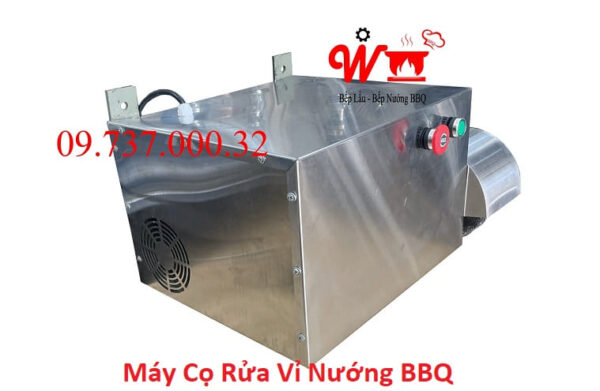 Máy rửa vỉ nướng inox, máy chà vỉ, máy vệ sinh vỉ nướng bán tự động - Ảnh 3