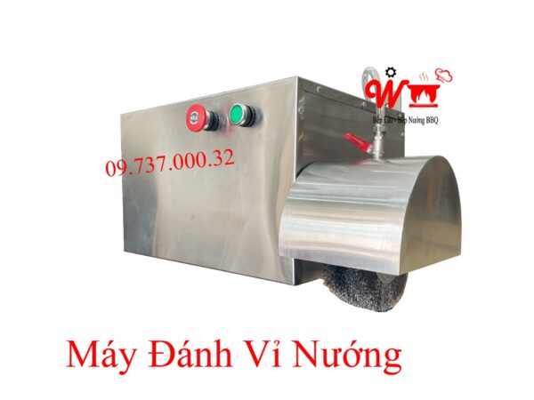 Máy rửa vỉ nướng bbq, Dụng cụ vệ sinh, chà, đánh làm sạch vỉ nướng siêu tốc treo tường - Ảnh 5