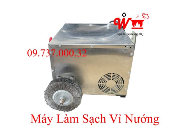 Máy rửa vỉ nướng bbq, Dụng cụ vệ sinh, chà, đánh làm sạch vỉ nướng siêu tốc treo tường - Ảnh 7