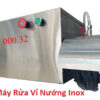 Máy rửa vỉ nướng inox, máy chà vỉ, máy vệ sinh vỉ nướng bán tự động
