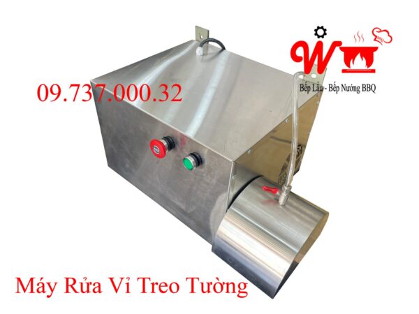 Máy rửa vỉ nướng bbq, Dụng cụ vệ sinh, chà, đánh làm sạch vỉ nướng siêu tốc treo tường - Ảnh 9