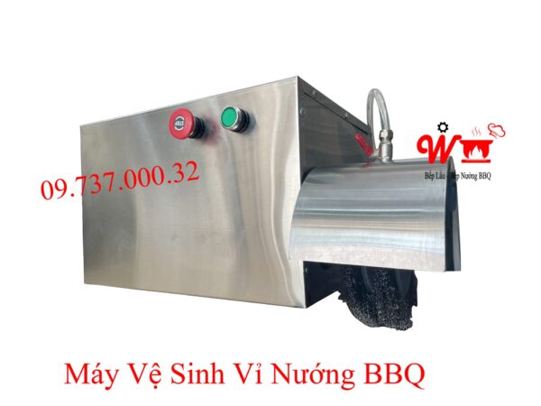 Máy rửa vỉ nướng bbq, Dụng cụ vệ sinh, chà, đánh làm sạch vỉ nướng siêu tốc treo tường - Ảnh 10