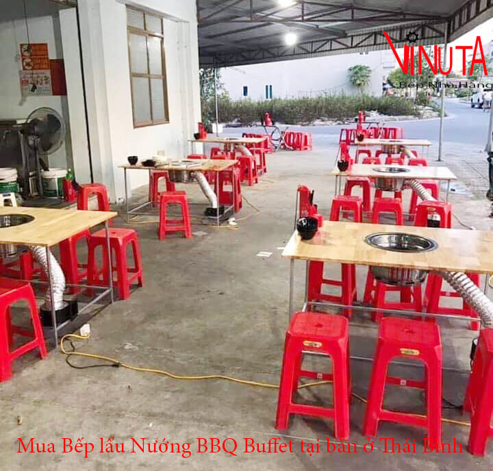 mua bếp lẩu nướng bbq buffet tại bàn ở thái bình