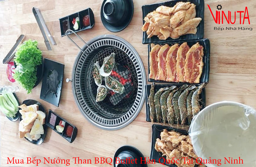 mua bếp nướng than hoa bbq buffet hàn quốc tại quảng ninh