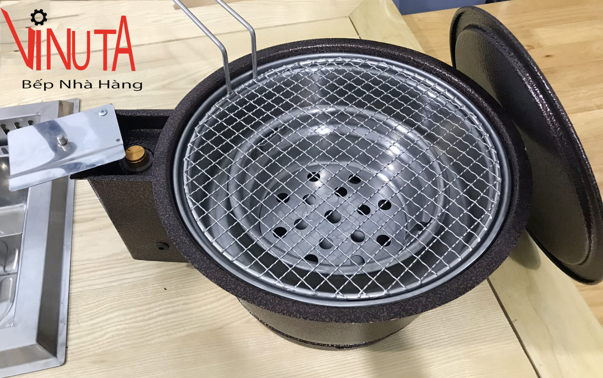 mua bếp nướng than hoa âm bàn hút dương vỏ sắt giá rẻ