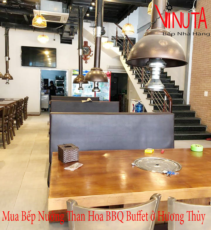 mua bếp nướng than hoa bbq buffet ở hương thủy