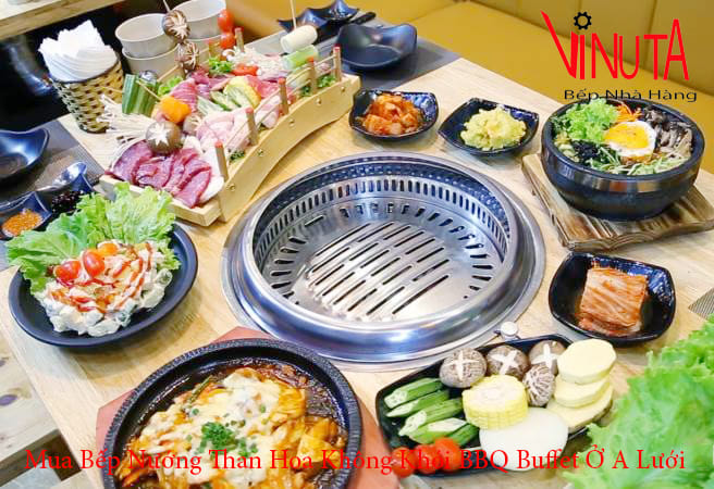 mua bếp nướng than hoa không khói bbq buffet ở A Lưới