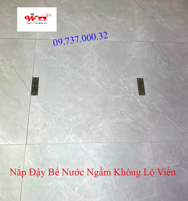 Nắp bể nước ngầm inox 304, nắp đậy bể nước âm sàn chống thấm,mùi tốt - Ảnh 2