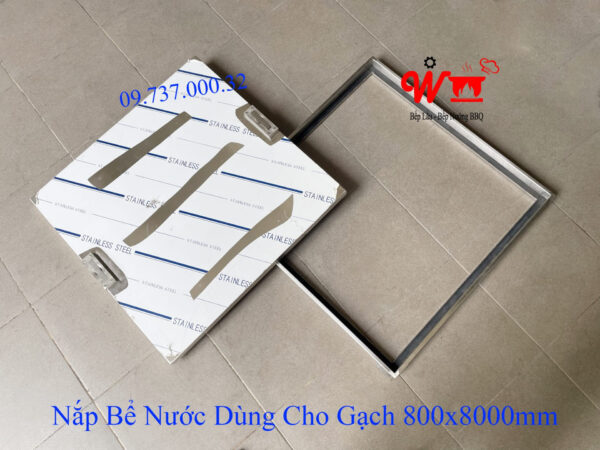 Nắp bể nước ngầm, âm sàn, inox 304, nắp đậy bể nước trong nhà - Ảnh 20