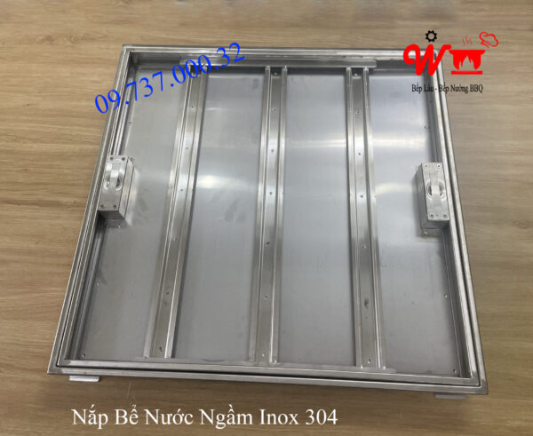Nắp bể nước ngầm, âm sàn, inox 304, nắp đậy bể nước trong nhà - Ảnh 26