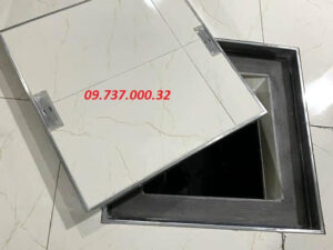 Nắp bể nước ngầm 60x60cm, Nắp đậy bể nước inox 304 thành dày giá rẻ