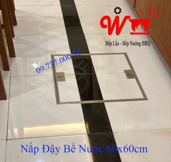 Nắp bể nước ngầm, âm sàn, inox 304, nắp đậy bể nước trong nhà - Ảnh 17