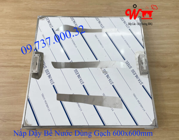 Nắp bể nước ngầm, âm sàn, inox 304, nắp đậy bể nước trong nhà - Ảnh 29