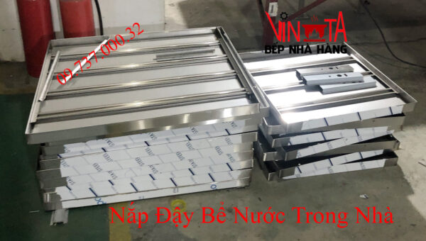 Nắp bể nước ngầm, âm sàn, inox 304, nắp đậy bể nước trong nhà - Ảnh 5
