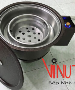 Bếp nướng than hoa âm bàn có quạt thổi than