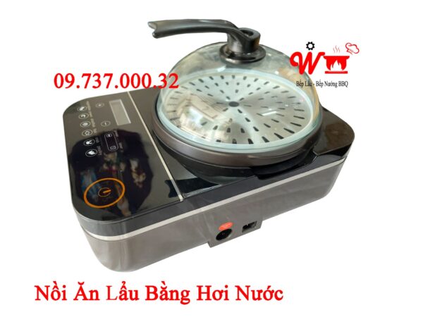 Bếp Lẩu Hơi Nước, Nồi nấu chín thức ăn bằng hơi nước chang kang kung - Ảnh 5