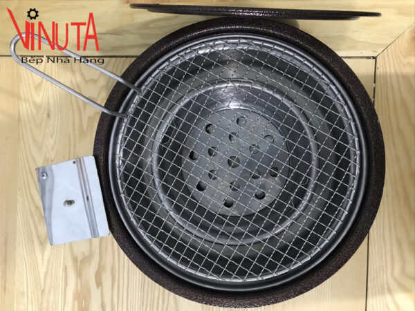 Bếp nướng than hoa âm bàn có quạt thổi than - Ảnh 3