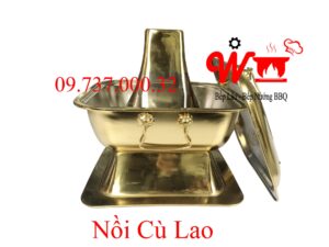 Nồi nấu lẩu cù lao inox 304, lẩu cá dân ích, nồi nấu lẩu bằng than