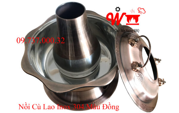 Nồi nấu lẩu cù lao inox 304, lẩu cá dân ích, nồi nấu lẩu bằng than - Ảnh 11