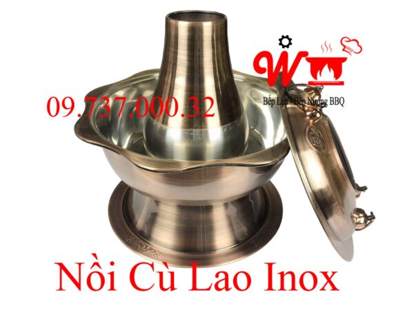 Nồi nấu lẩu cù lao inox 304, lẩu cá dân ích, nồi nấu lẩu bằng than - Ảnh 12