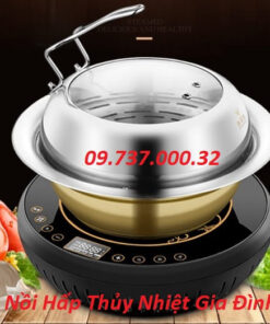 Nồi hấp thủy nhiệt gia đình, nồi lẩu hơi inox tại nhà giá rẻ, chất lượng
