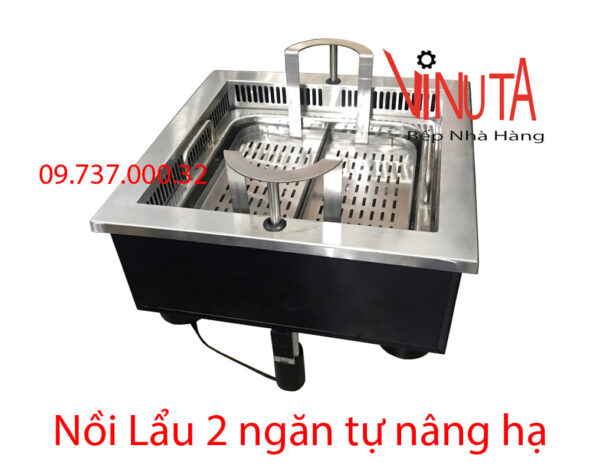 nồi lẩu tự nâng | bếp lẩu tự nâng lên hạ xuống, nồi lẩu tự hành, lẩu thang máy - Ảnh 4