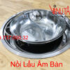 nồi lẩu âm bàn | bộ bếp lẩu tròn âm bàn nhà hàng, quán ăn giá rẻ, uy tín, chất lượng