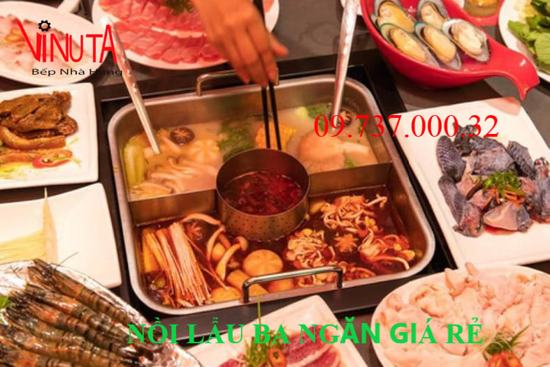 nồi lẩu ba ngăn giá rẻ