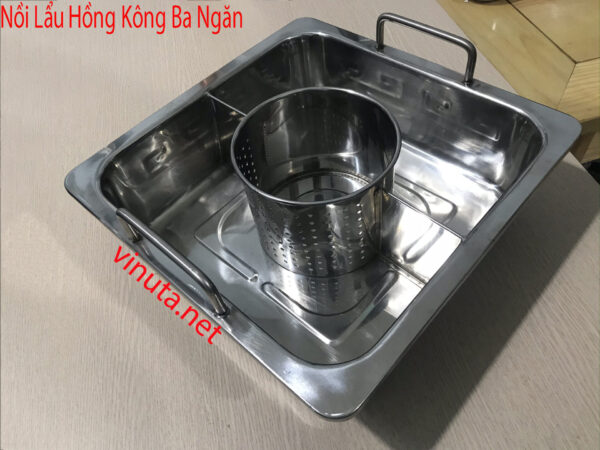 Nồi Lẩu Inox Ba Ngăn - Ảnh 2