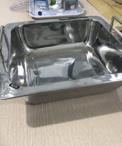 Alternative view of Nồi Lẩu Inox 1 Ngăn, Xoong nấu lẩu inox 1 ngăn hình vuông giá rẻ uy tín, chất lượng