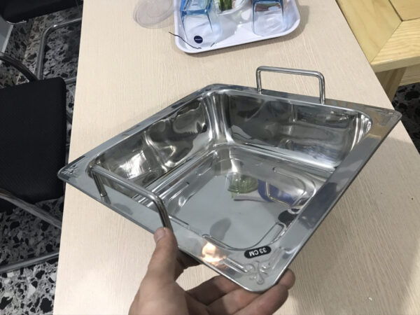 Nồi Lẩu Inox 1 Ngăn, Xoong nấu lẩu inox 1 ngăn hình vuông giá rẻ uy tín, chất lượng - Ảnh 7