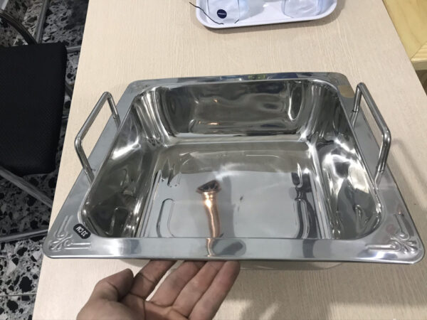 Nồi Lẩu Inox 1 Ngăn, Xoong nấu lẩu inox 1 ngăn hình vuông giá rẻ uy tín, chất lượng - Ảnh 8