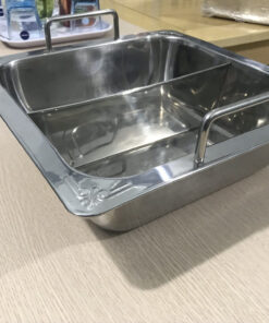 Alternative view of Nồi Lẩu Inox 2 Ngăn | xoong nấu lẩu inox 2 đáy riêng biệt hình vuông giá rẻ