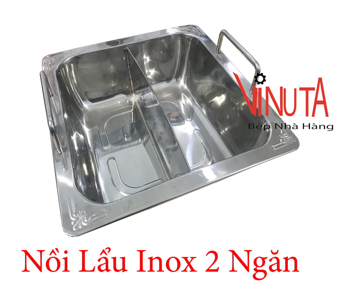 nồi lẩu inox 2 ngăn
