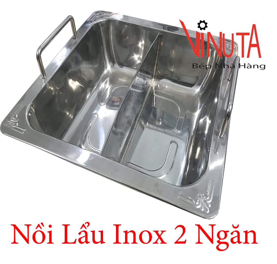 nồi lẩu inox 2 ngăn