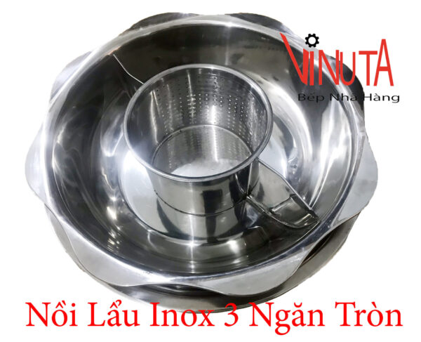 Mua nồi lẩu inox hình tròn 3 ngăn, bảo đảm uy tín, chất lượng, giá rẻ - Ảnh 7