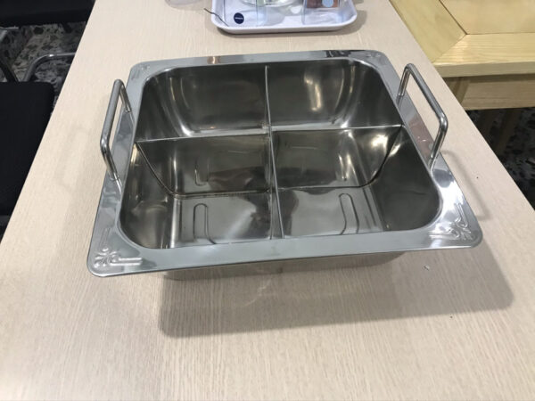 Nồi Lẩu Inox 4 Ngăn (Đáy), Xoong nấu lẩu 4 đáy từ, nồi lẩu bếp từ 28cm - Ảnh 7