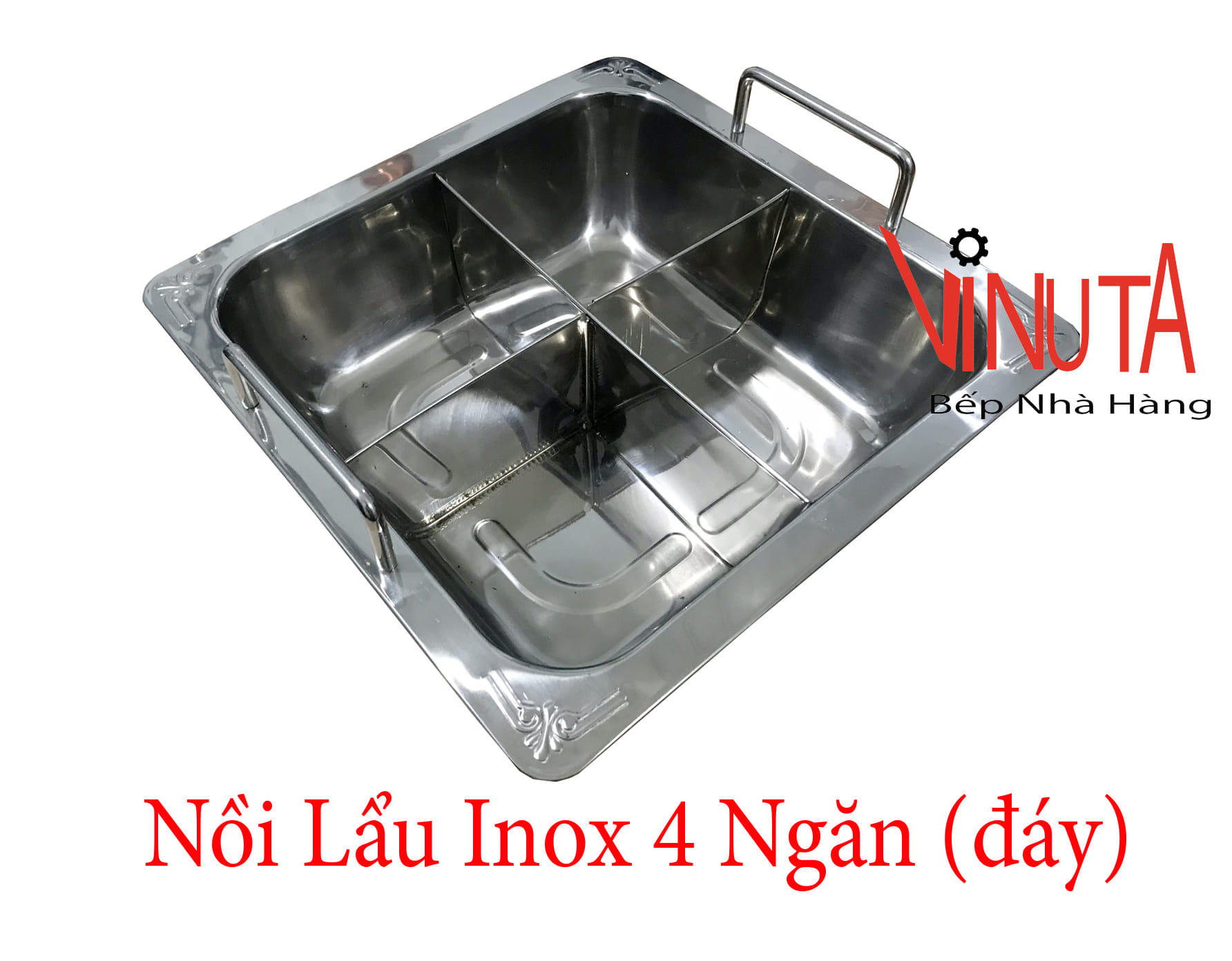 nồi lẩu inox 4 ngăn