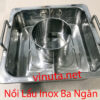 Nồi Lẩu Inox Ba Ngăn