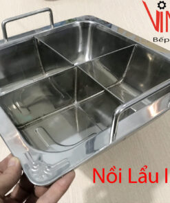 Nồi Lẩu Inox Bốn Ngăn