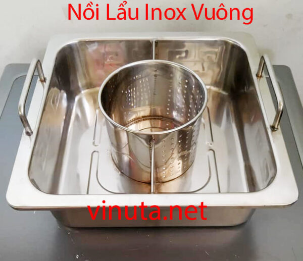 Nồi Lẩu Inox Ba Ngăn - Ảnh 5