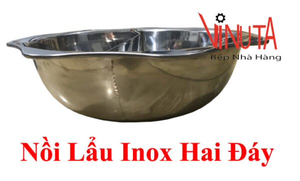 nồi lẩu 2 ngăn inox | nồi nấu lẩu hình tròn 2 ngăn | Xoong nấu lẩu vành hình bông hoa - Ảnh 9
