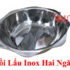 nồi lẩu 2 ngăn inox | nồi nấu lẩu hình tròn 2 ngăn | Xoong nấu lẩu vành hình bông hoa