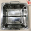 Nồi lẩu hai ngăn inox hình vuông, xoong nấu lẩu inox 2 đáy riêng biệt giá rẻ