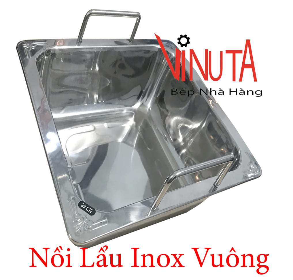nồi lẩu inox vuông